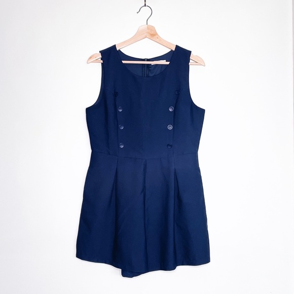 Jumpsuits | Navy Short Jumpsuit | Poshmark